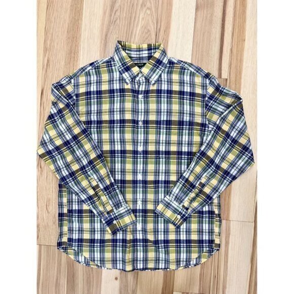 J. Crew Other - J. Crew Blue & Yellow Plaid Long Sleeve Button Down Shirt M